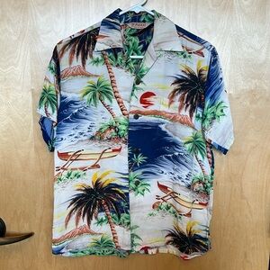 Pikaki Vintage Hawaiian Shirt (medium)